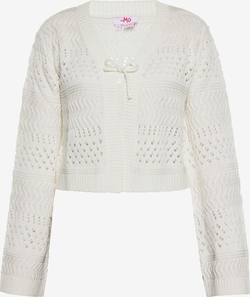 MYMO Knit cardigan in White: front