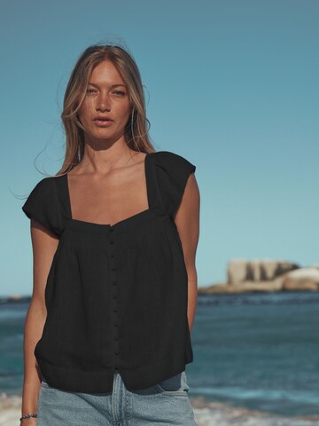 Chemisier Next en noir : devant