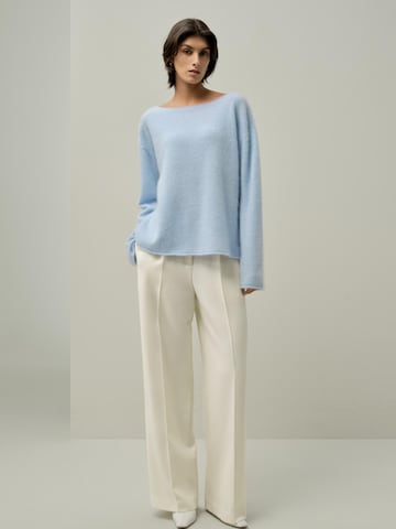 Lilysilk Pullover 'Bootneck-Pullover aus gebürstetem Kaschmir'‌‌‌‌‌‌ in Blau