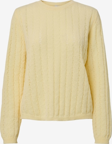 PIECES Sweater 'PCAda' in Yellow: front