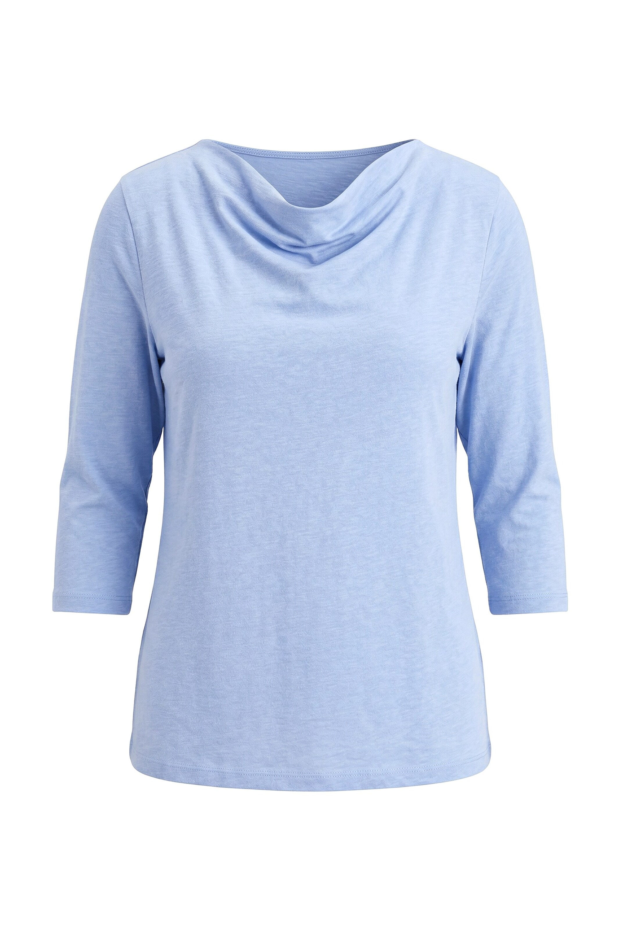 Ulla Popken Langarmshirt in Blau: Vorderseite