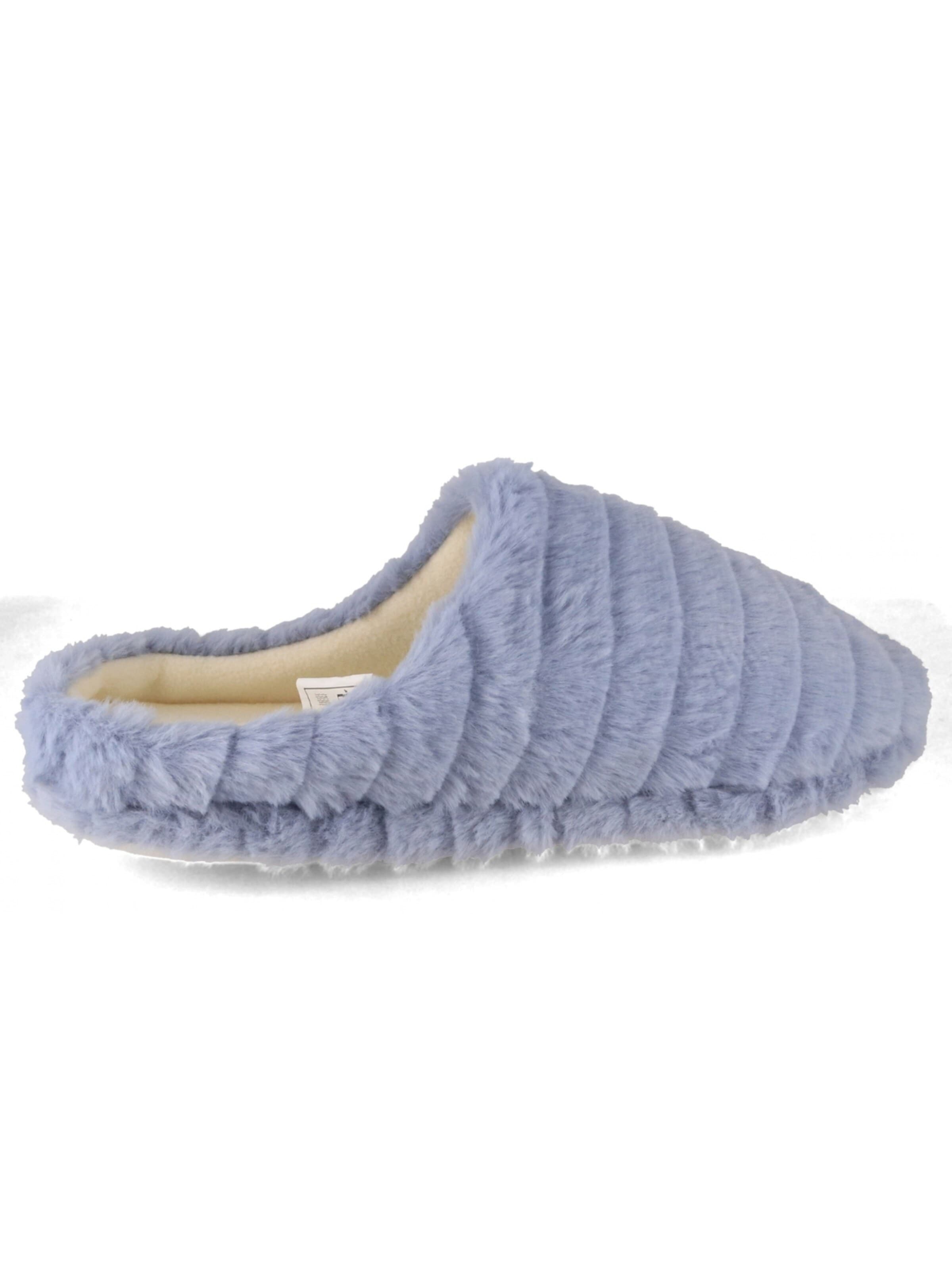 Fluffys Hausschuh 'Veluna Plüsch Pantoffeln'‌‌‌ in Blau