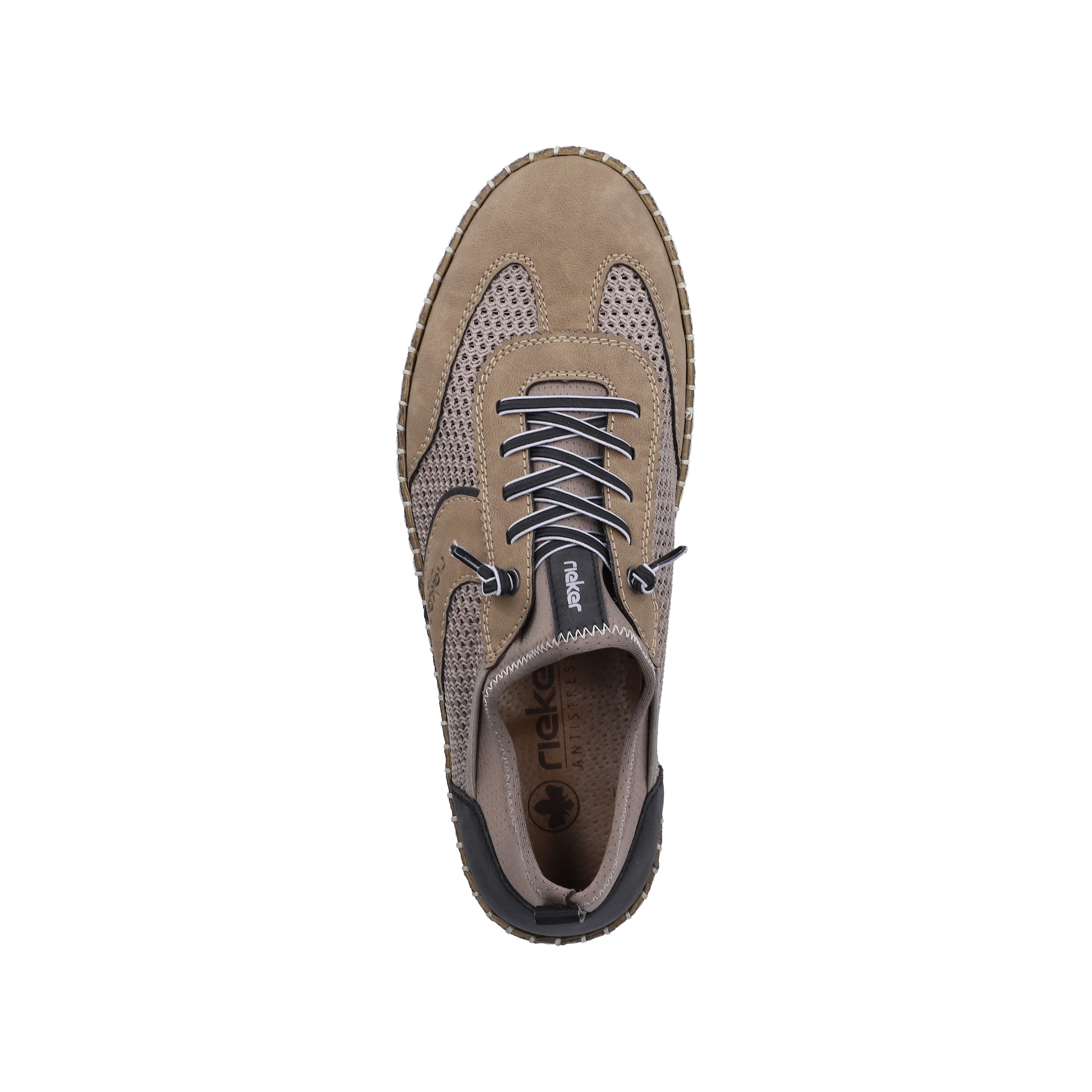 Rieker Schnürschuh in Beige