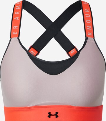 Bustier Soutien-gorge de sport 'Infinity' UNDER ARMOUR en rose : devant