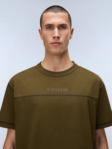 Maglietta 'S-Umbra' di NAPAPIJRI in verde