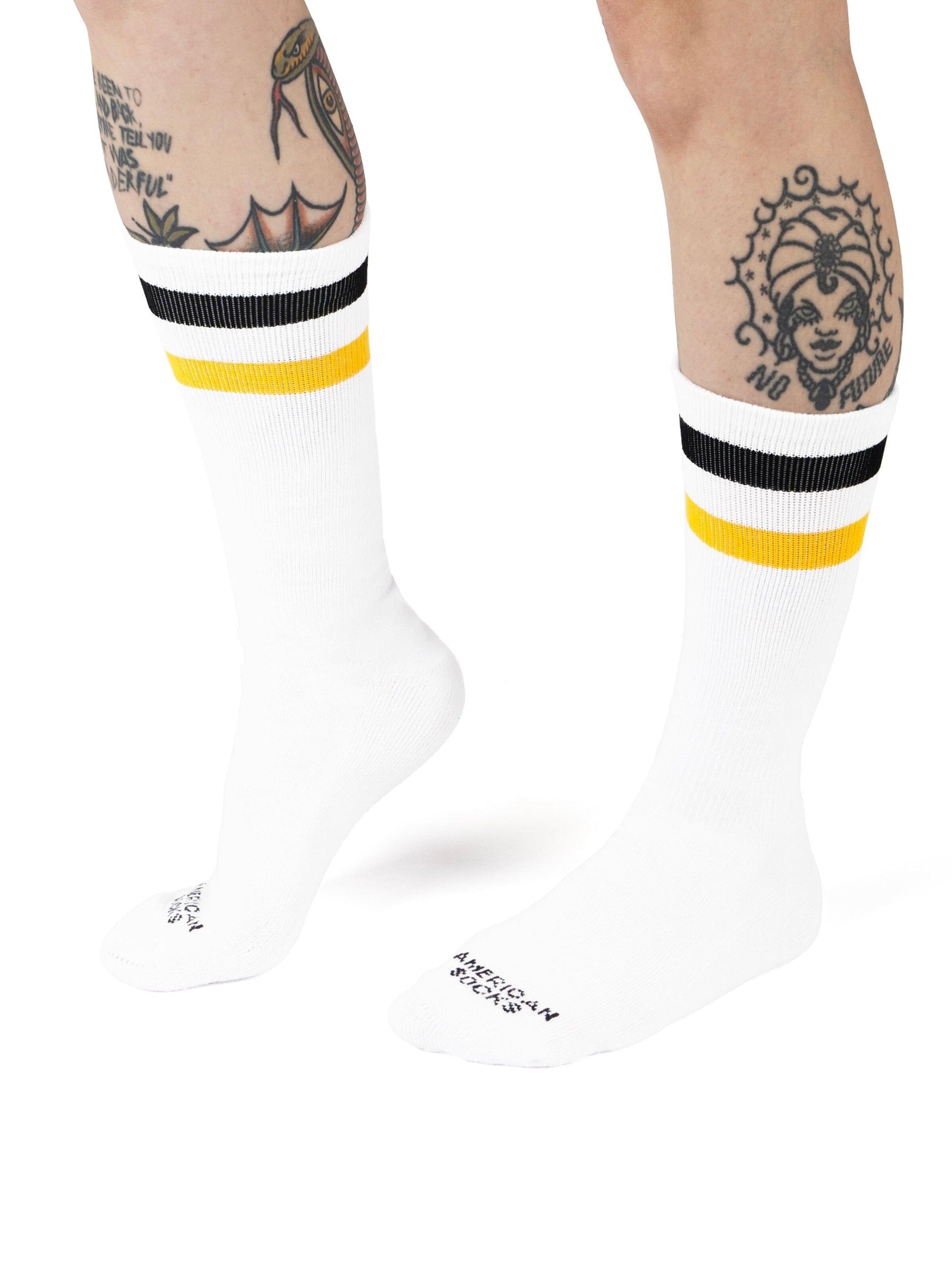 American Socks - Calcetines 'Crush - Mid High' en blanco