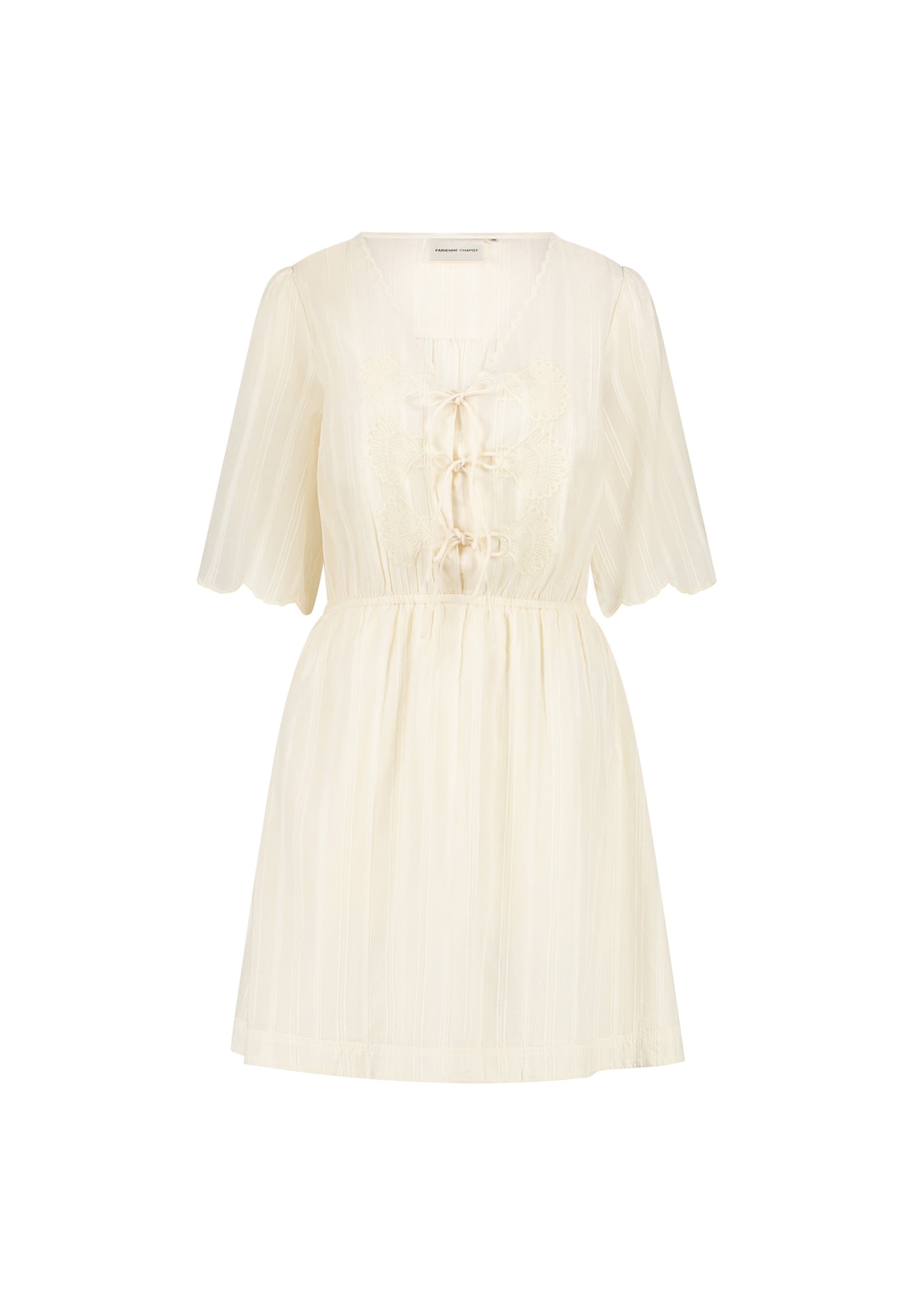 Fabienne Chapot Jurk in Beige: voorkant