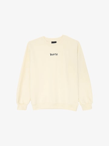 DISCLAIMER Sweatshirt 'BackCrew' in White: front