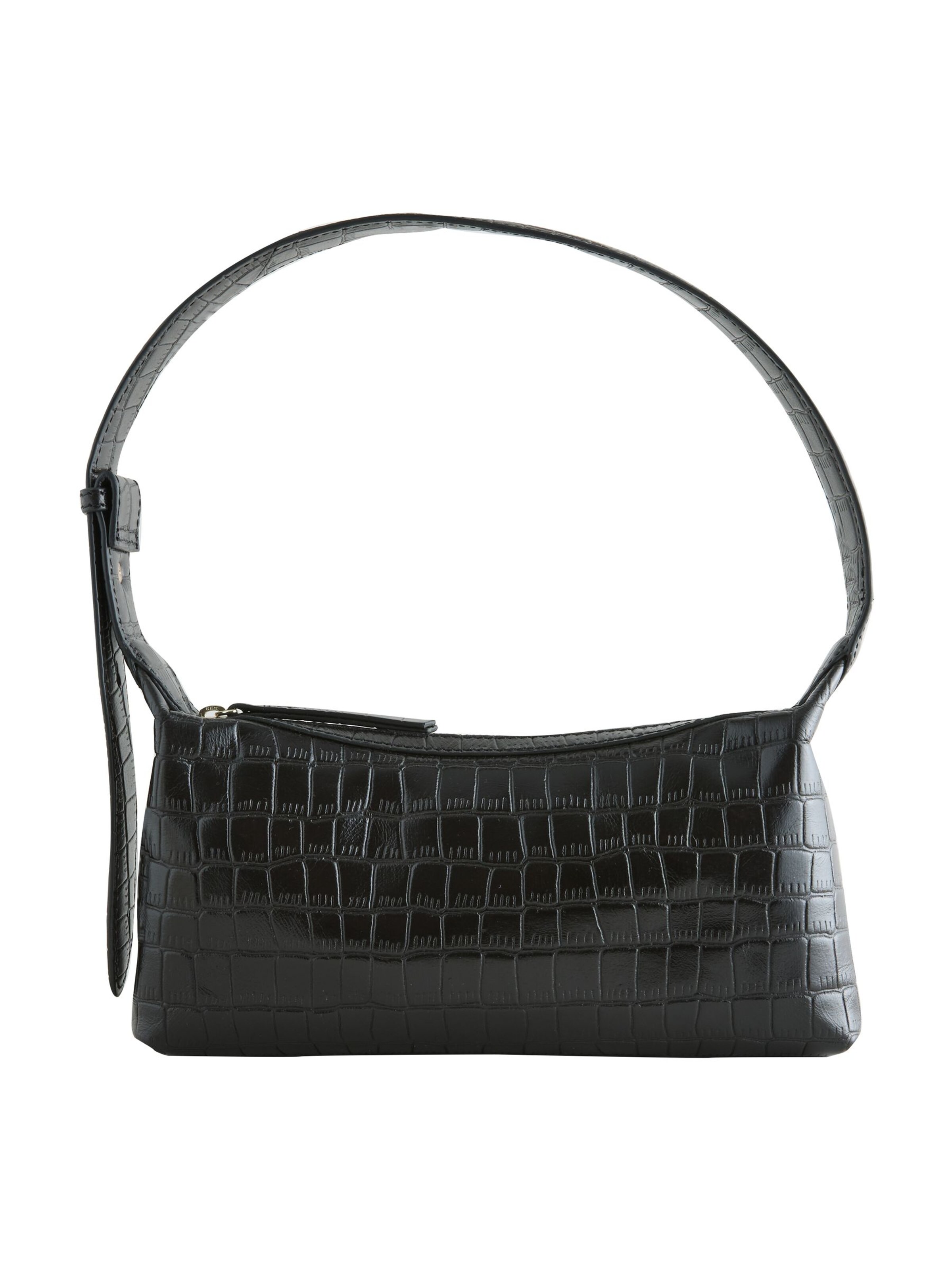 Next Schultertasche in Schwarz: Vorderseite