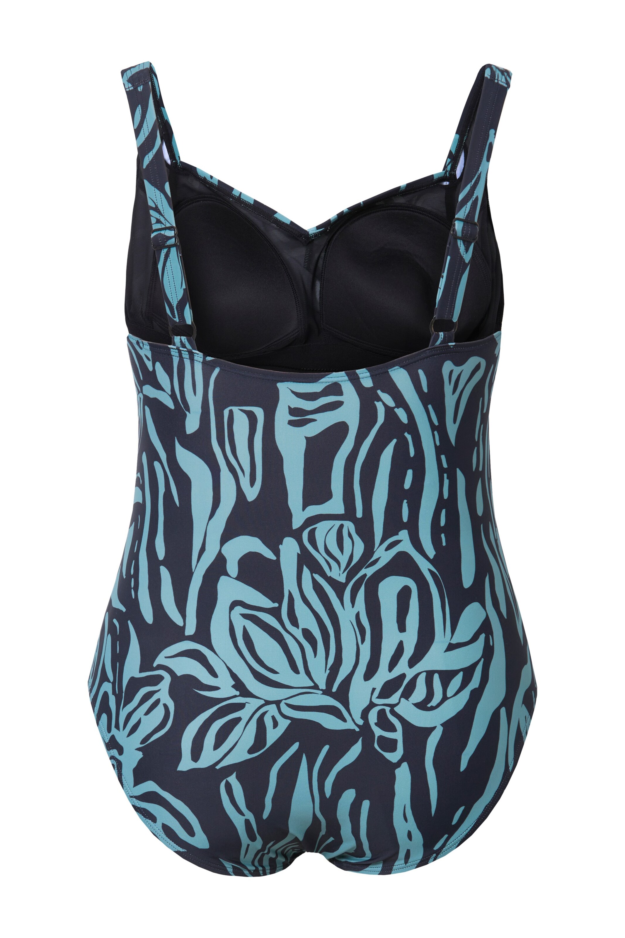 Ulla Popken Bustier Badpak in Blauw