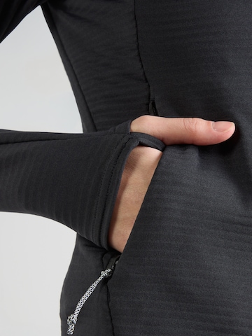 JACK WOLFSKIN Αθλητική ζακέτα φούτερ 'LITESTRIDE' σε μαύρο