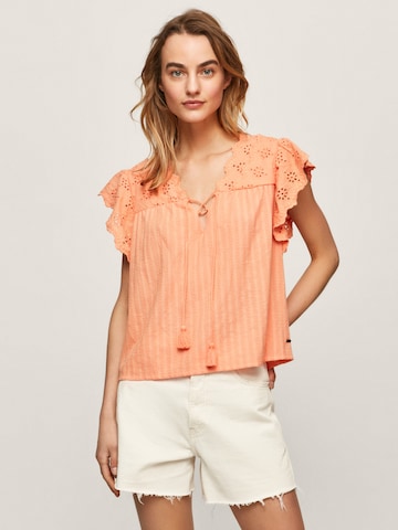 Pepe Jeans Blouse 'Anaise' in Oranje: voorkant