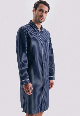 SEIDENSTICKER Short Pajamas 'Schwarze Rose' in Blue: front