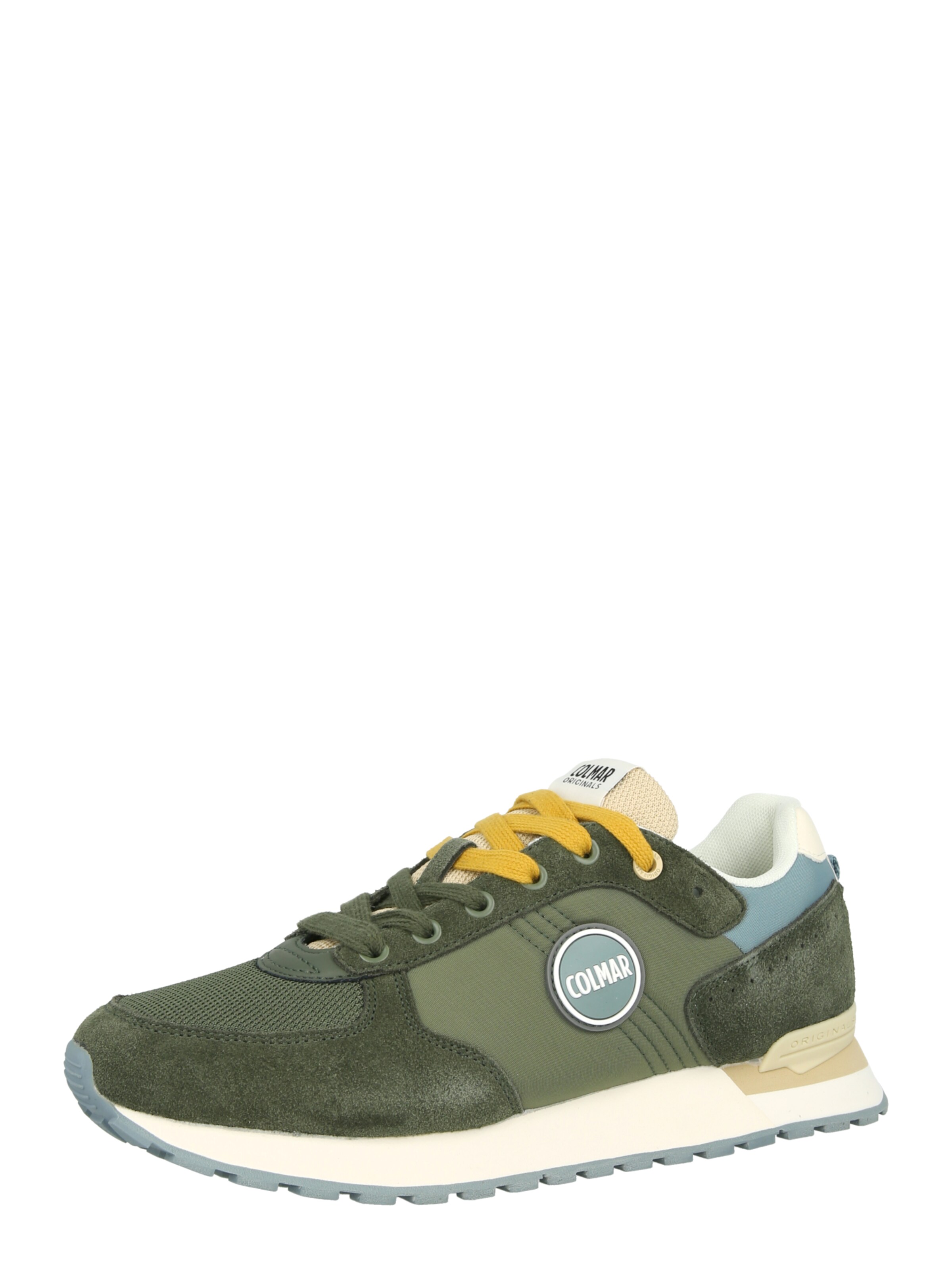 Sneaker bassa Colmar di colore crema / oliva / verde pastello, Visualizzazione prodotti