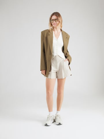 & Other Stories Loose fit Pleat-front trousers in Beige