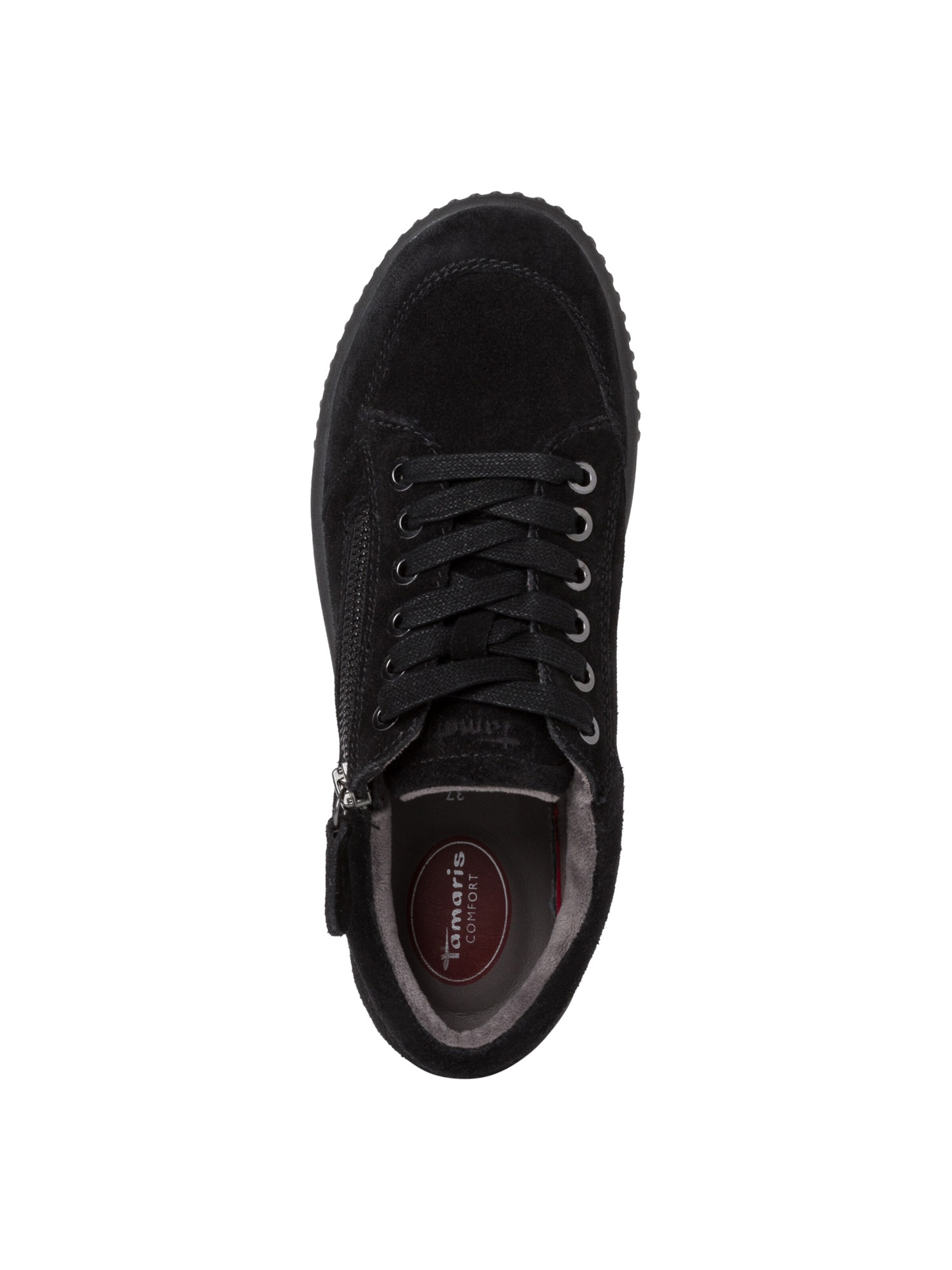 Tamaris Wide Fit Schnürschuh in Schwarz