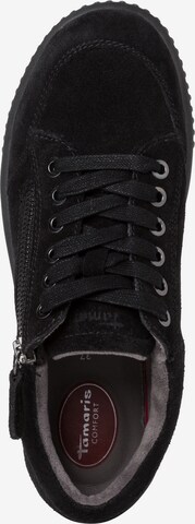 Tamaris Comfort Lace-Up Shoes in Black