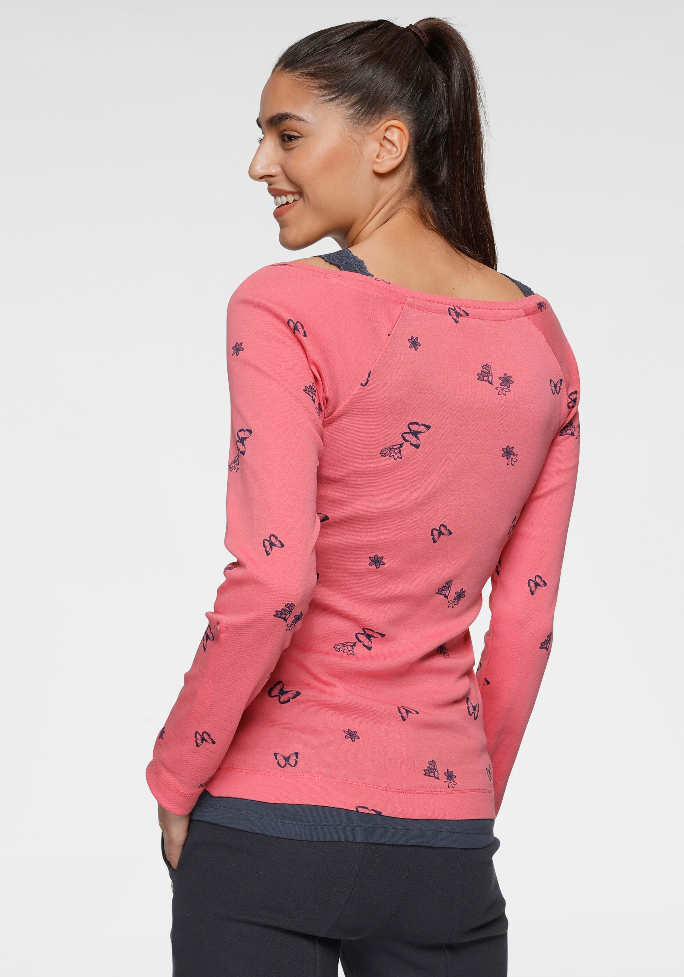 Frauen Shirts & Tops KangaROOS Shirt in Pink - MN55065