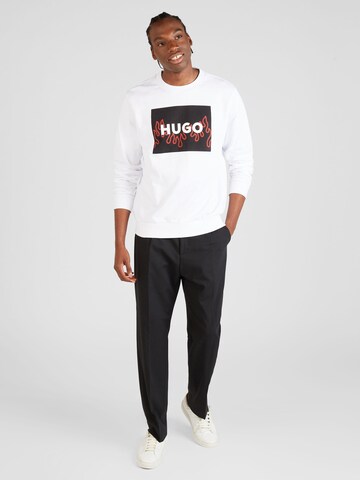 HUGO Sweatshirt 'Duragol' i vit
