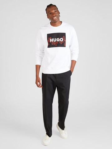 HUGO Red Sweatshirt 'Duragol' i hvit