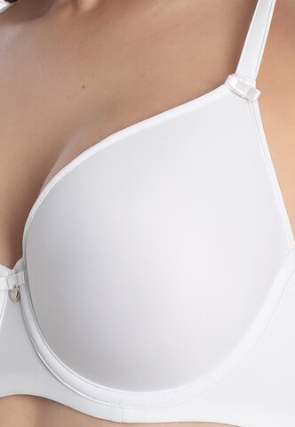 sassa T-shirt Bra 'LOVELY SECRET' in White