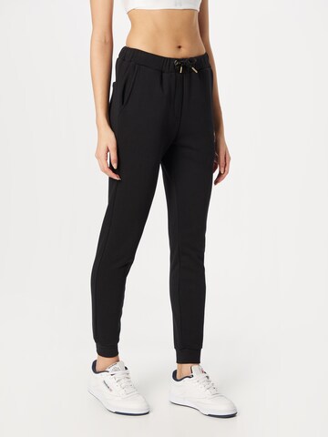 La Martina Tapered Pants in Black: front