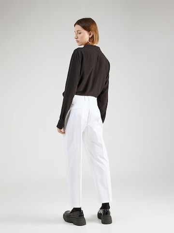 TOMMY HILFIGER Regular Trousers with creases in White