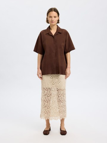 Chemisier SELECTED FEMME en marron