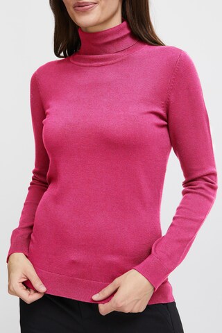 Fransa Pullover 'Blume' in Pink
