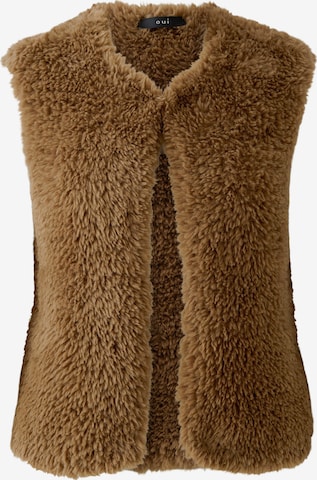 OUI Strickweste in Braun: Vorderseite