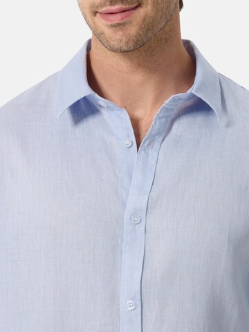 CASH-MERE.CH Comfort fit Overhemd in Blauw