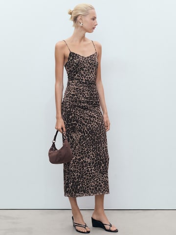 Robe de soirée 'SOFIA' MANGO en marron : devant