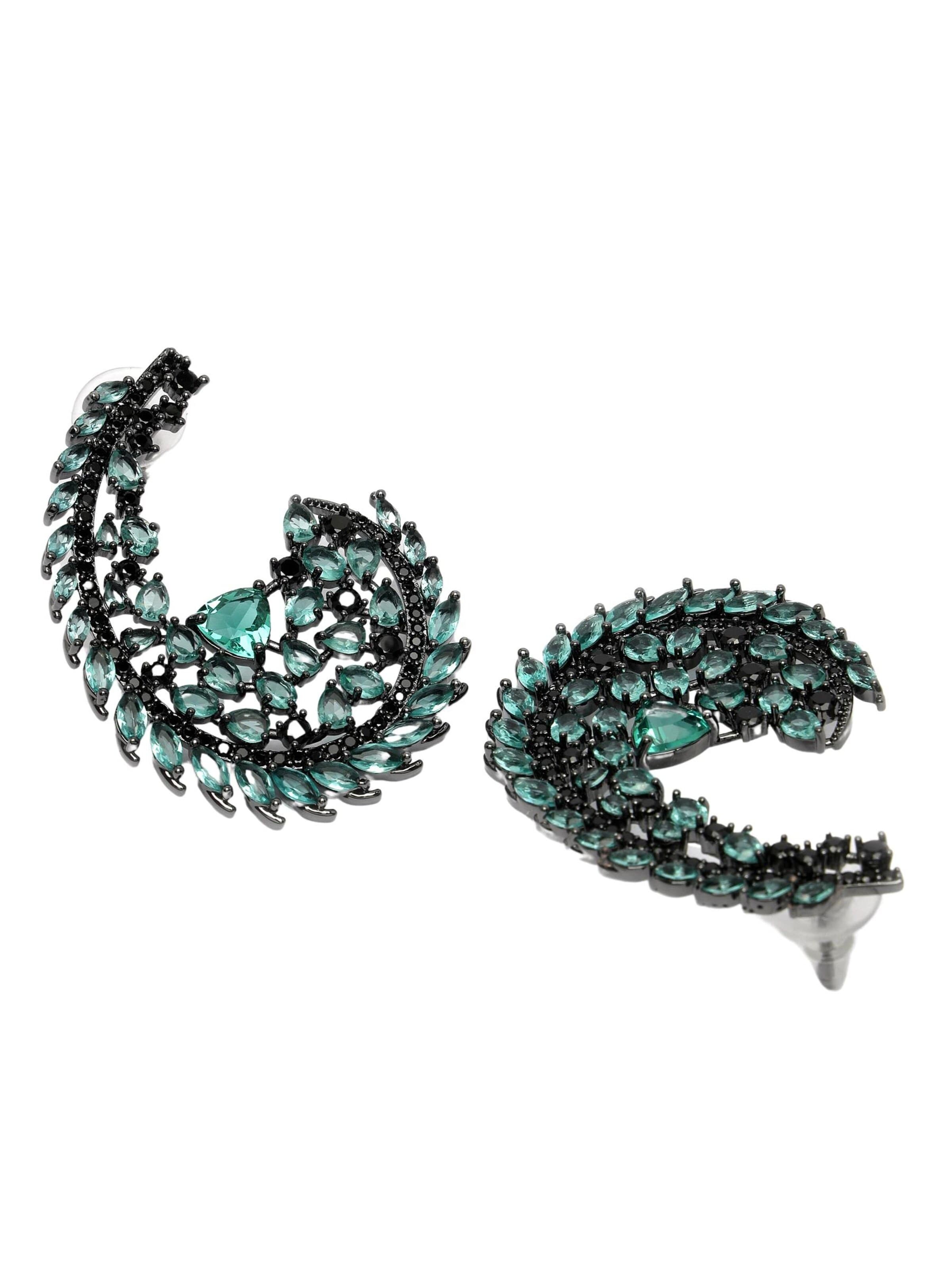 AVANT-GARDE PARIS - Pendientes 'Jelenama' en verde