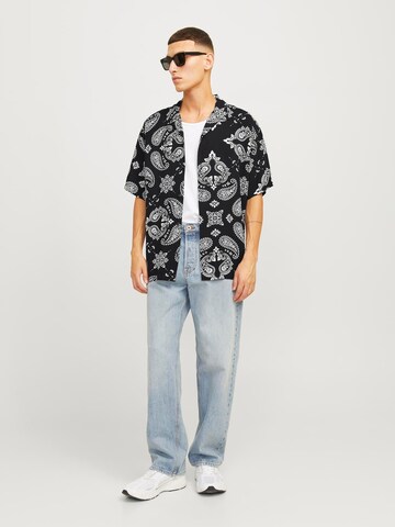 JACK & JONES Comfort Fit Hemd 'JJJEFF' in Schwarz