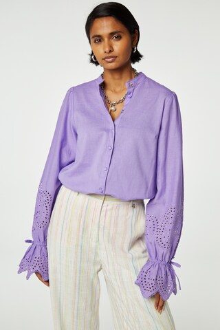 Fabienne Chapot Blouse in Lila: voorkant