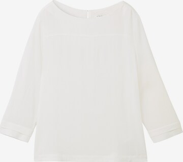 TOM TAILOR Blouse in Wit: voorkant