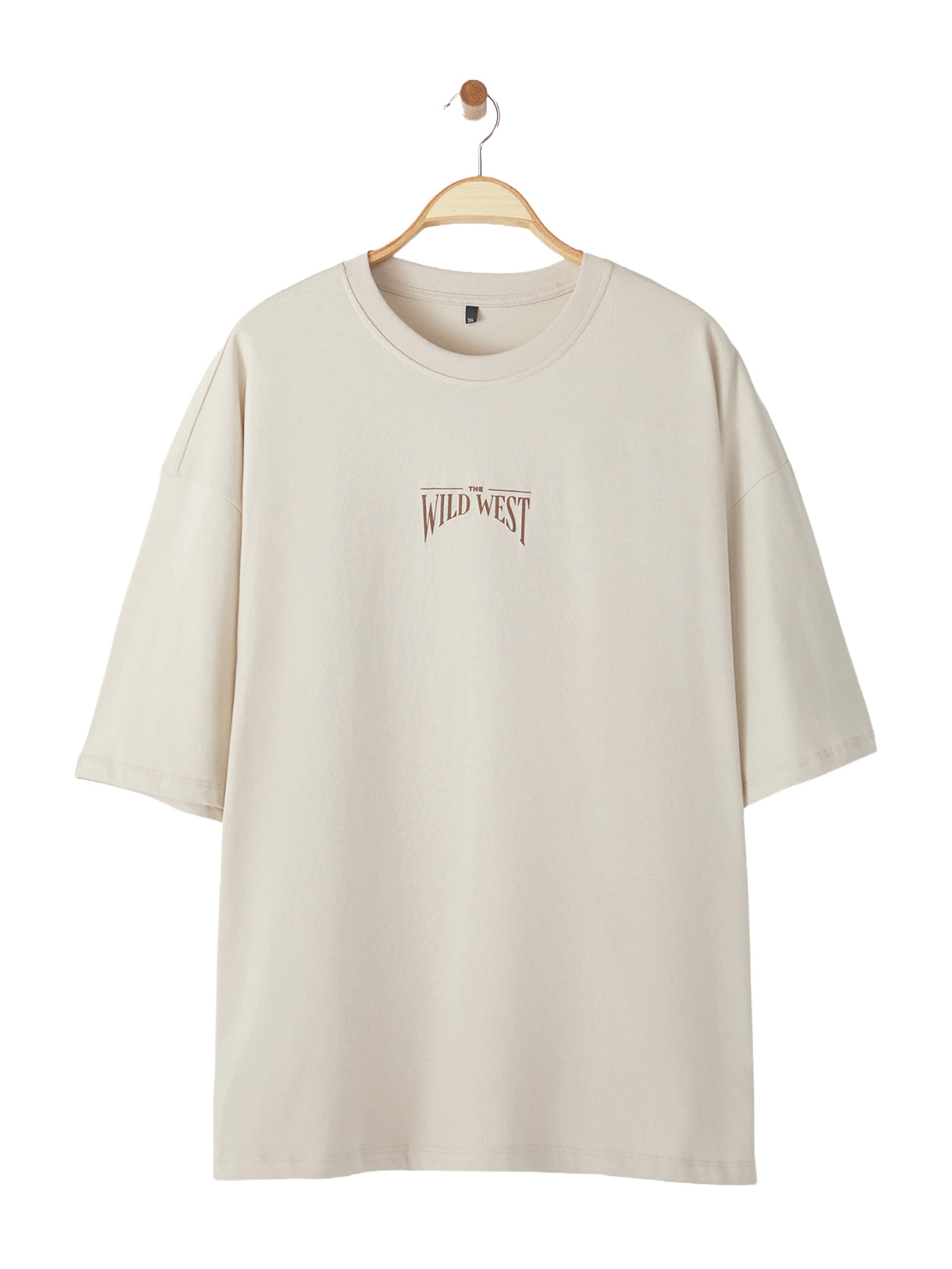 Trendyol Shirt in XXXL in Chocolate / Light grey, Item view