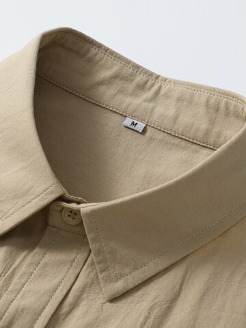 ALLTHEMEN Regular fit Button Up Shirt 'Schlicht' in Green