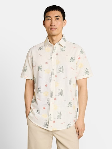 TOM TAILOR Regular fit Button Up Shirt in White: front