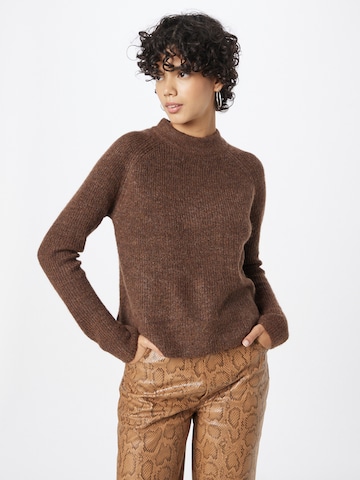 PIECES Sweater 'Ellen' in Brown: front