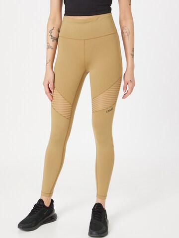 Skinny Pantalon de sport Casall en vert : devant