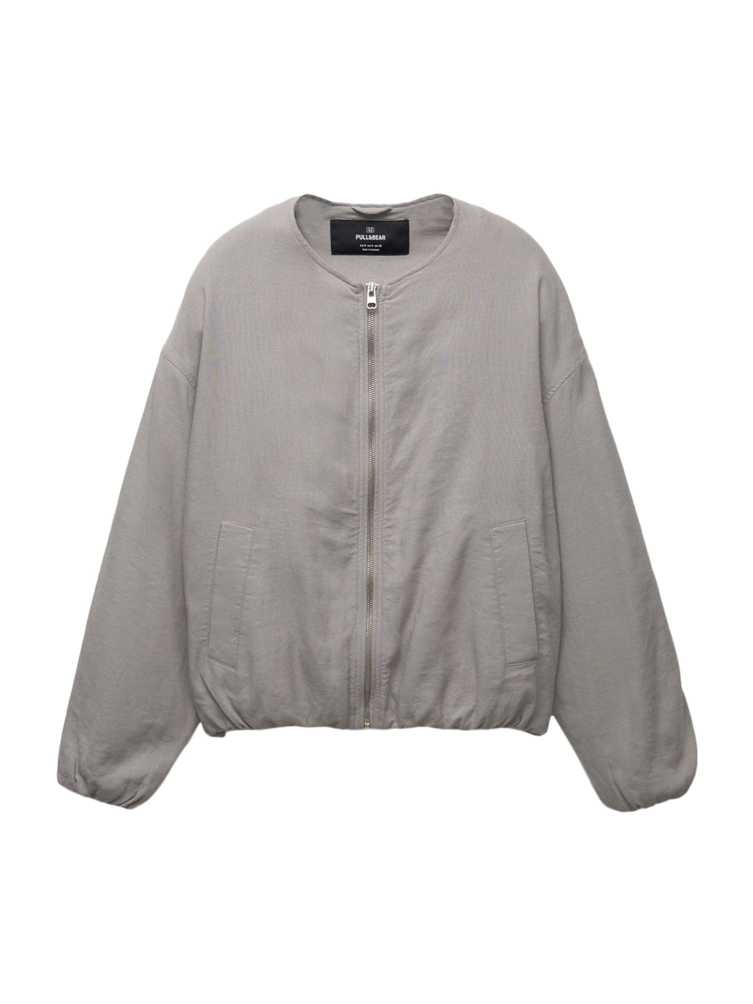 Pull&BearPrijelazna jakna - siva boja: prednji dio