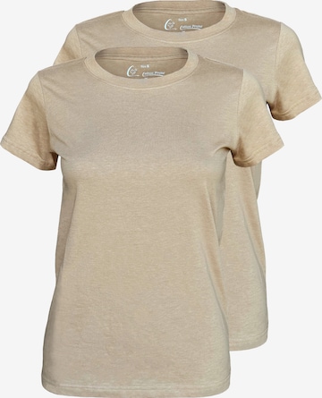 Maglietta di Cotton Prime in beige: frontale