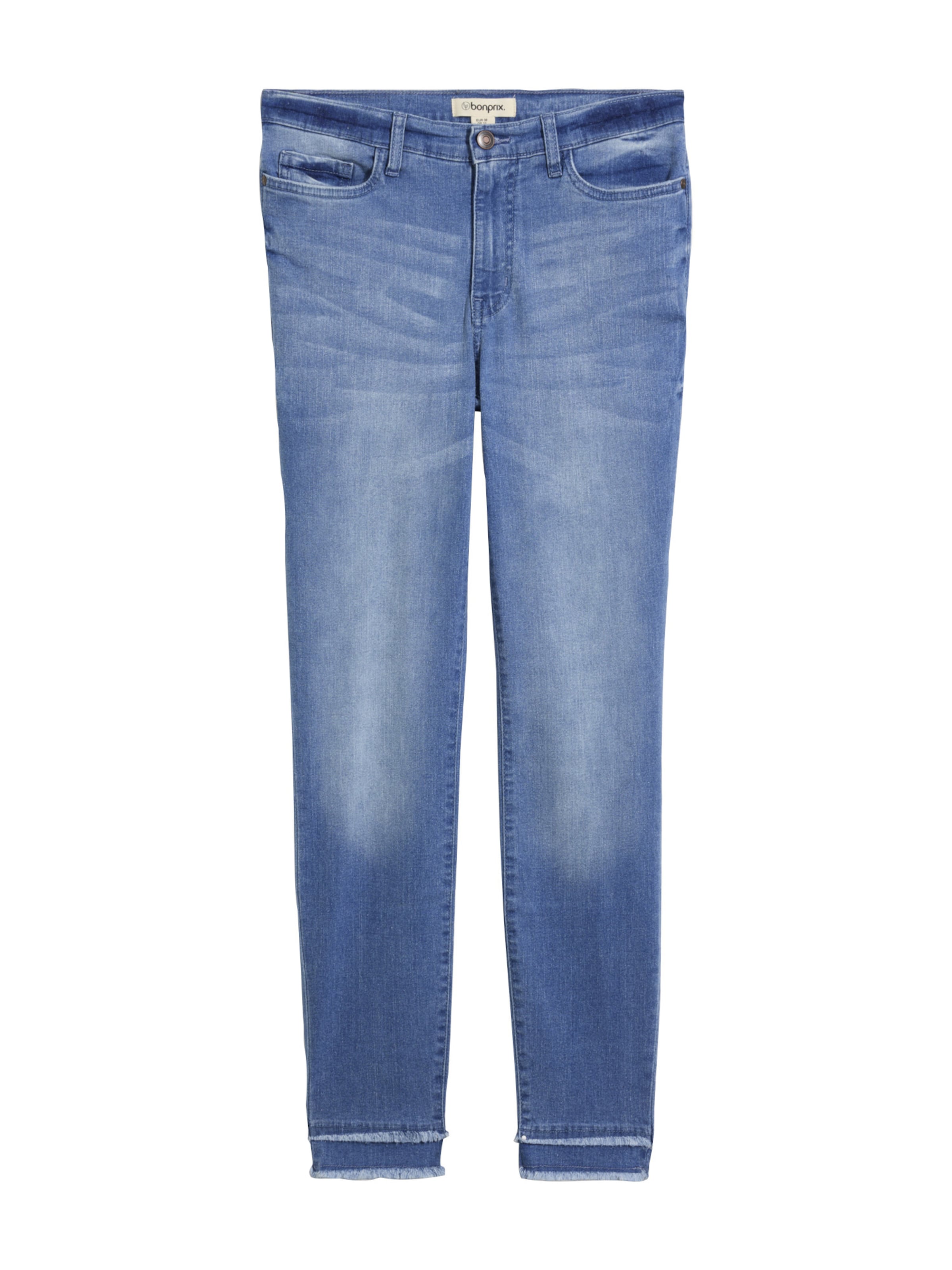 bonprix Slimfit Jeans in Blauw: voorkant