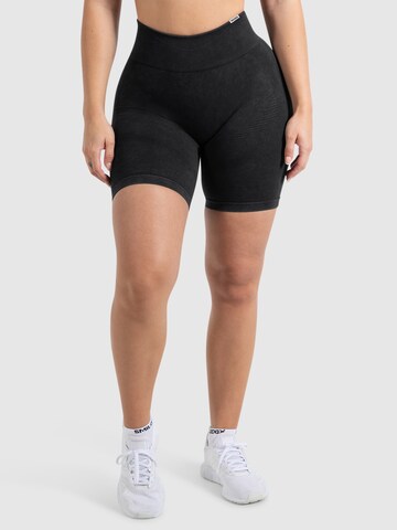 Smilodox Slimfit Leggings 'Batik Ruth' in Zwart: voorkant