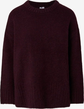 PIECES Sweater 'PCTINA' in Brown: front