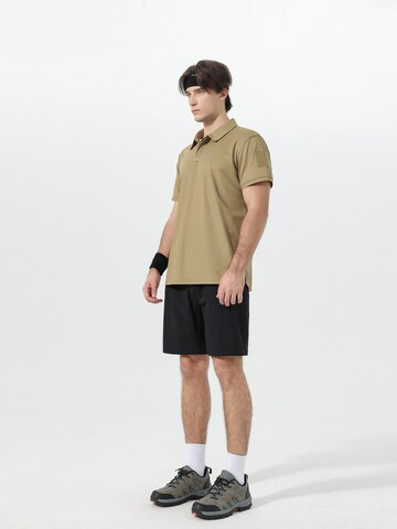 YOUTHUP Performance Shirt 'Gradschnitt' in Brown