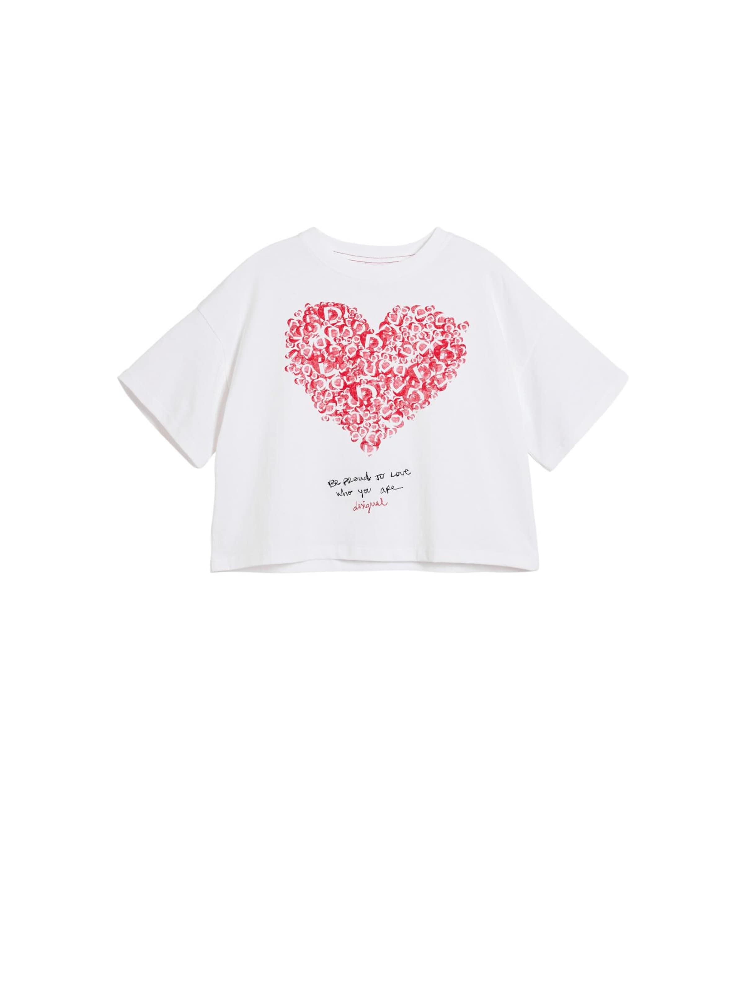 Maglietta 'Minime' di Desigual in bianco: frontale