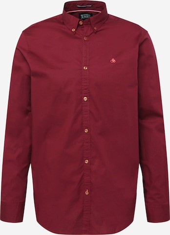 SCOTCH & SODA Button Up Shirt in Red: front
