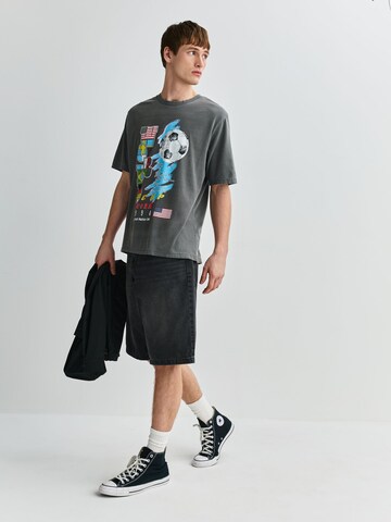 Next Shirt 'Football World Cup' in Grey